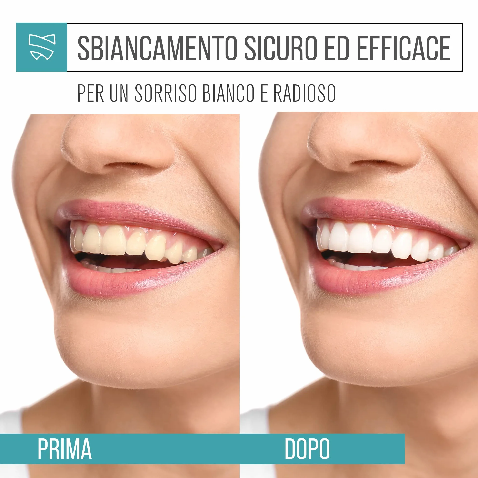 Carbone Attivo Dentifricio Sbiancante Denti Professionale Polvere Sbiancante